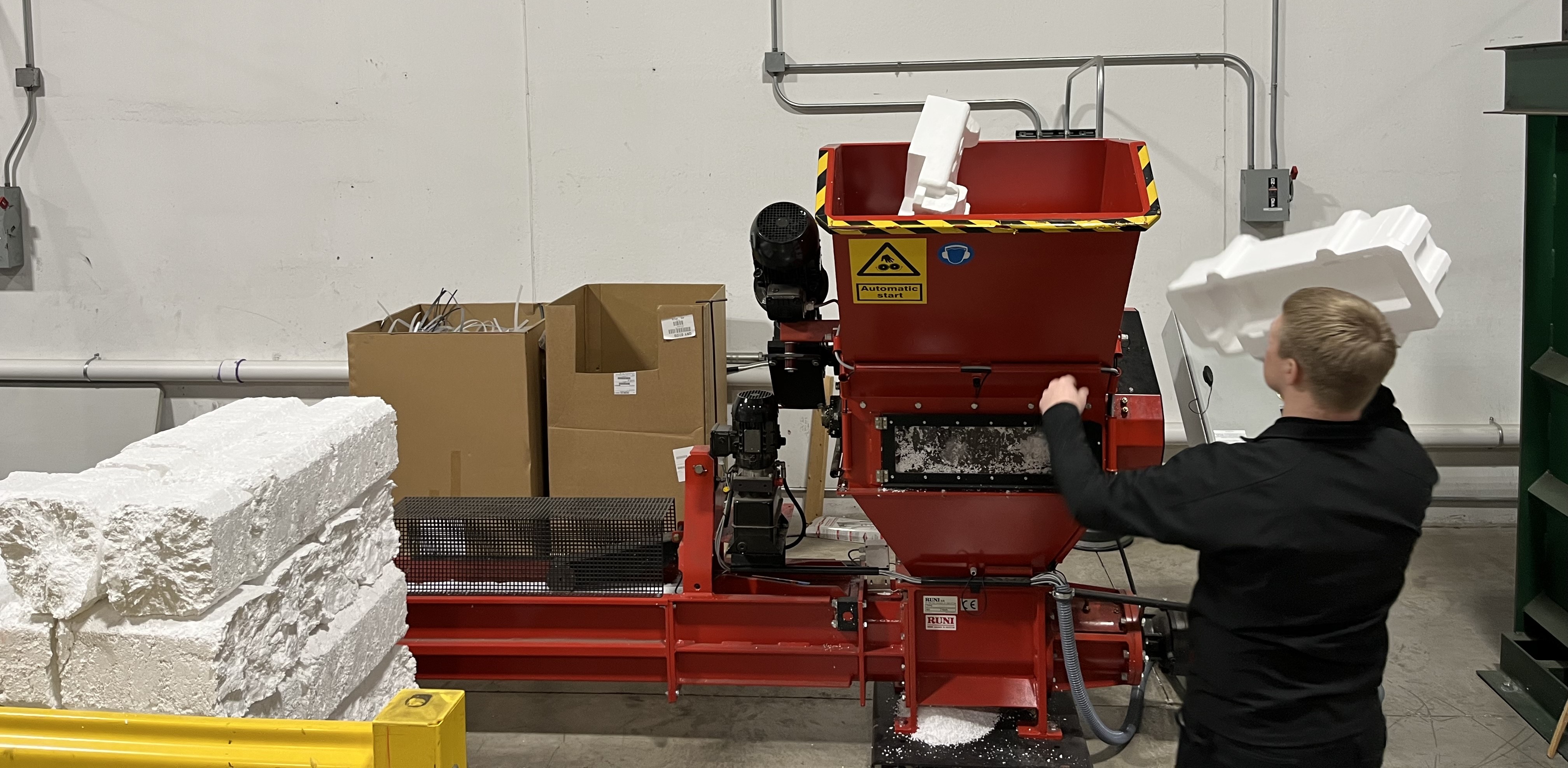 EPS, compaction, komprimering, Styrene, Xerox, RUNI EPS, compaction, komprimering, Styrene, Xerox, RUNI